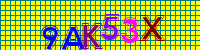 Blue Captcha Image