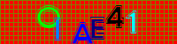 Blue Captcha Image