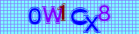 Blue Captcha Image