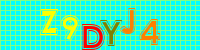 Blue Captcha Image